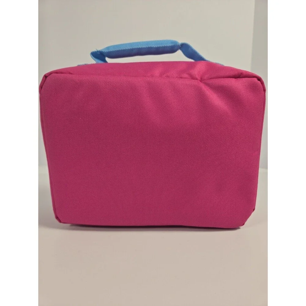 Hello Kitty Thermos Lunch Box Sanrio 2015 Pink Blue Insulated Bag Geometric